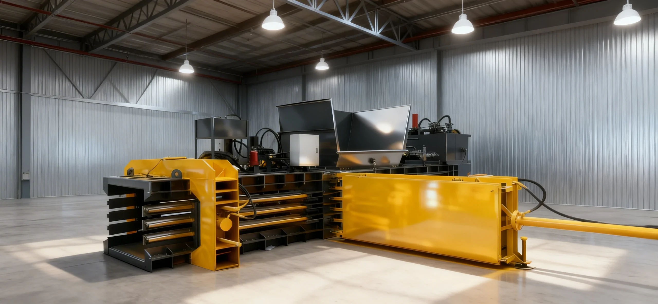 Full Automatic Horizontal Hydraulic Press Machine for Waste Plastic