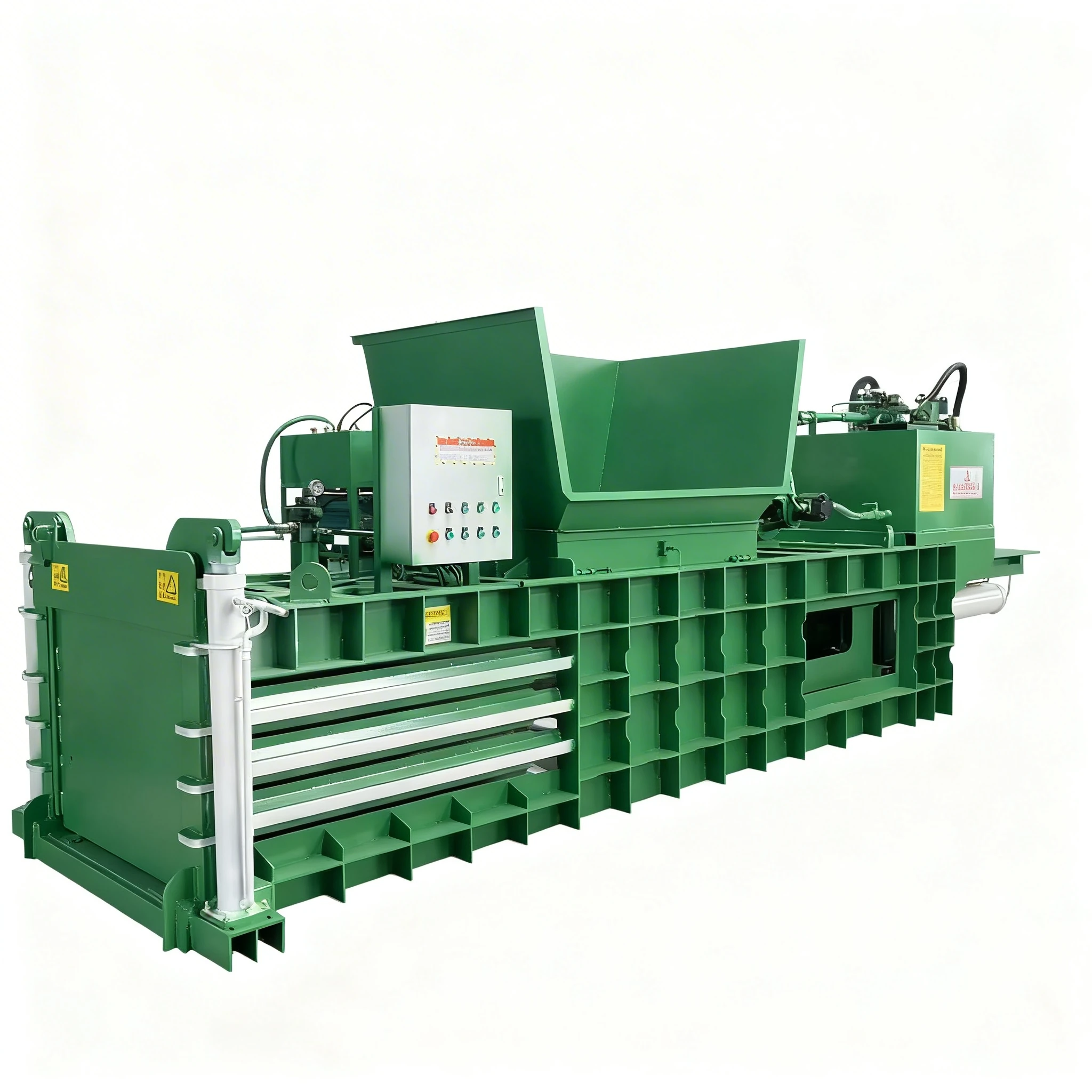 120T All Steel hydraulic baler horizontal for Waste Paper Plastic Textile Recycling