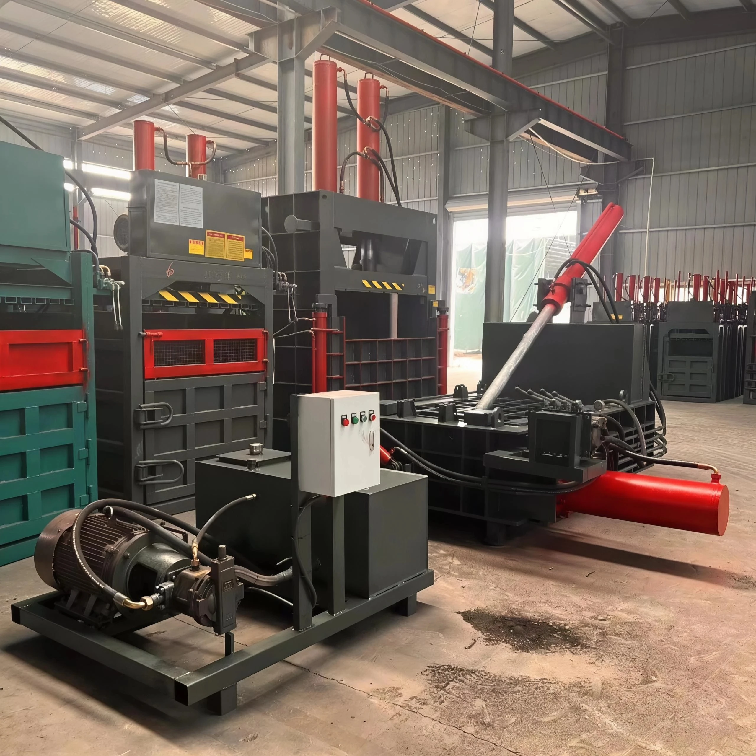140T Hydraulic Briquetting Machine for Steel, Iron, Aluminum, Copper Scrap