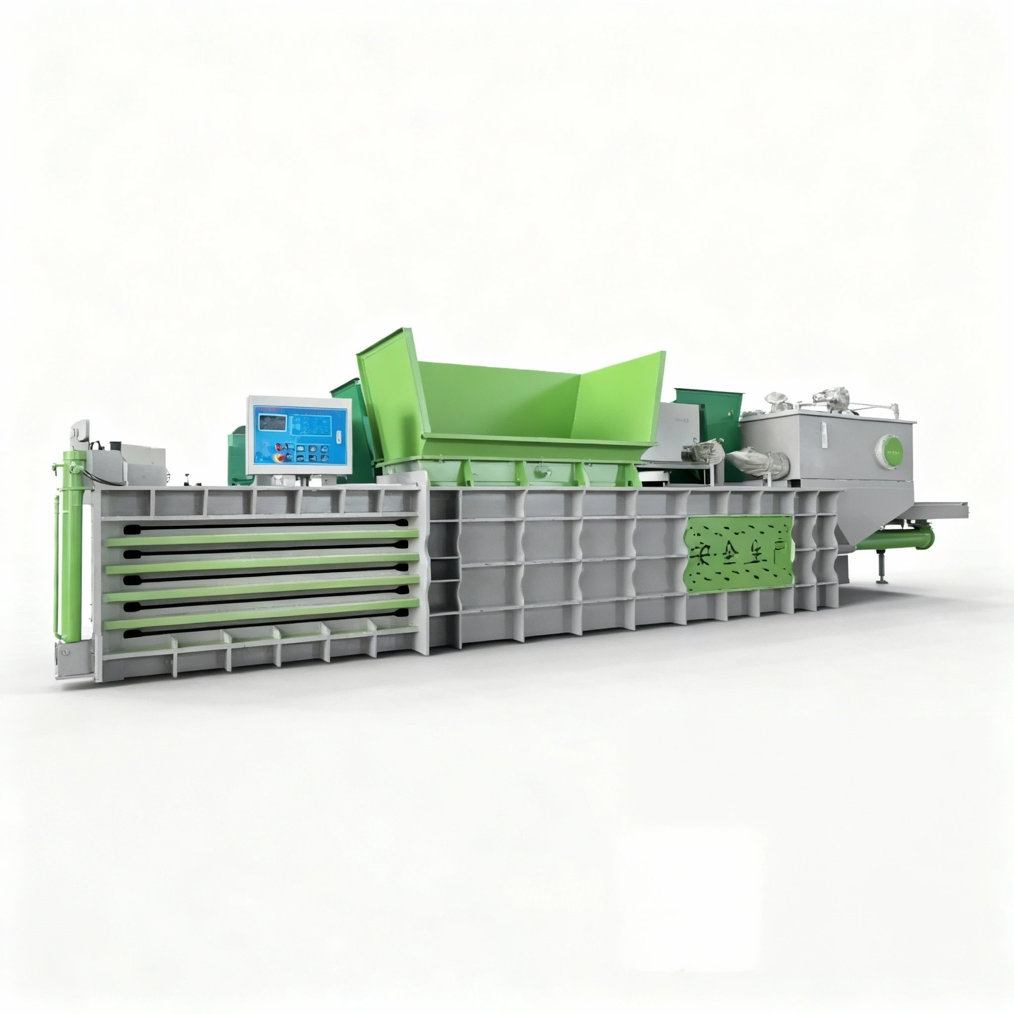 160T All Steel Horizontal Hydraulic Baler for Industrial Waste Recycling