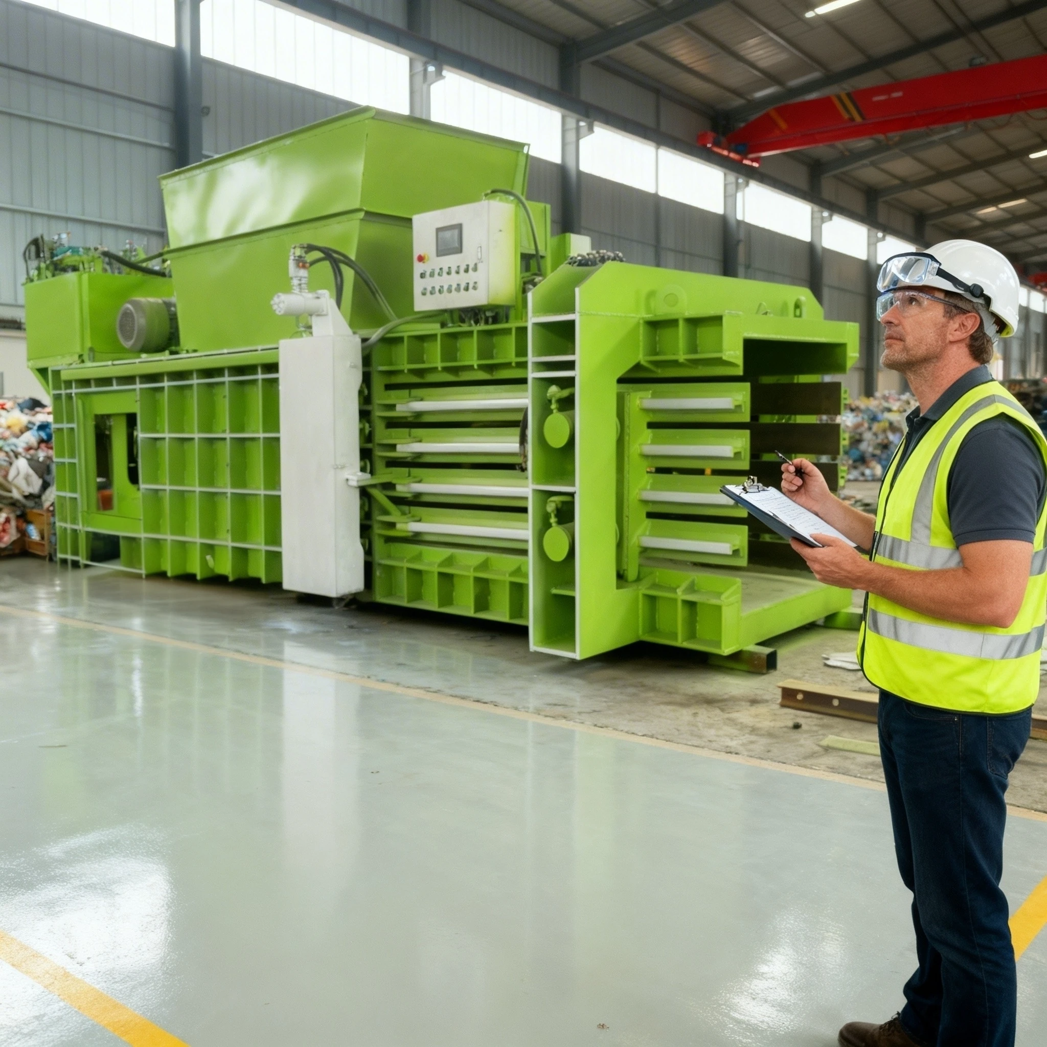 Full Automatic Horizontal Hydraulic waste Baler for Waste Paper Plastic Textile