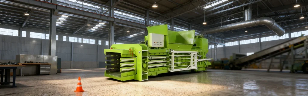 All Steel Horizontal Hydraulic Baler Category Banner - Industrial Durable Models