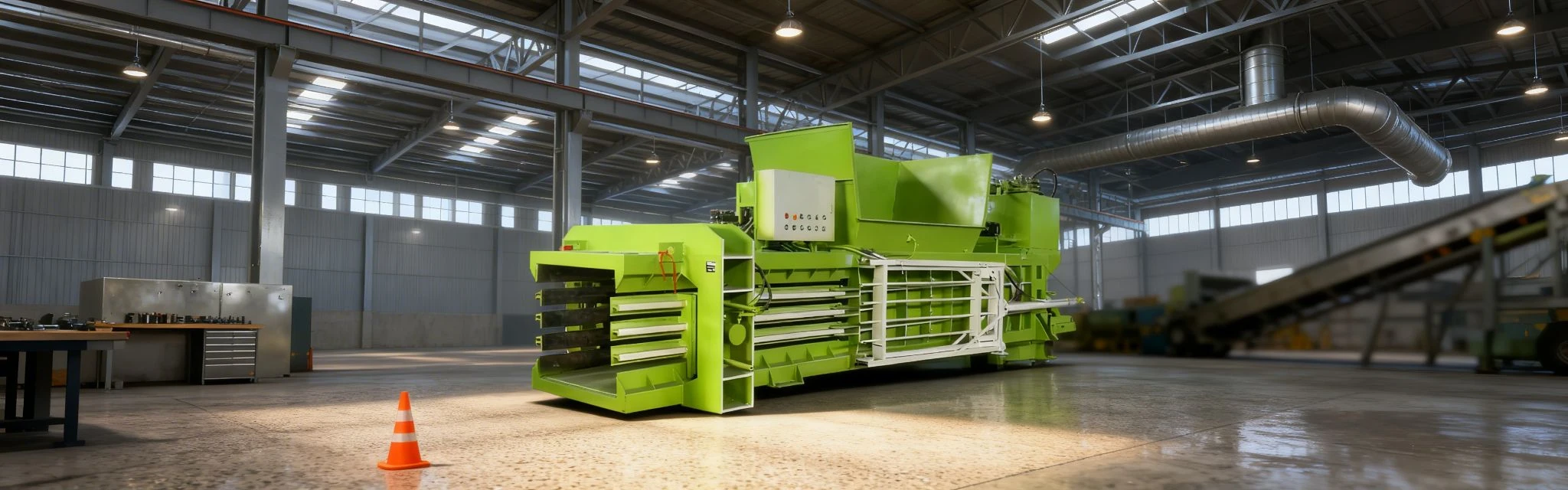All Steel Horizontal Hydraulic Baler Category Banner - Industrial Durable Models