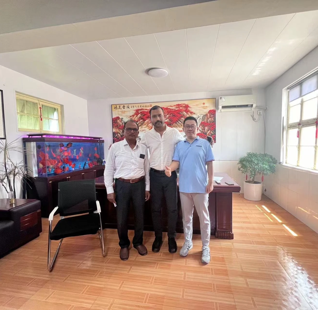 customer-reception-inspection-hydraulic-factory